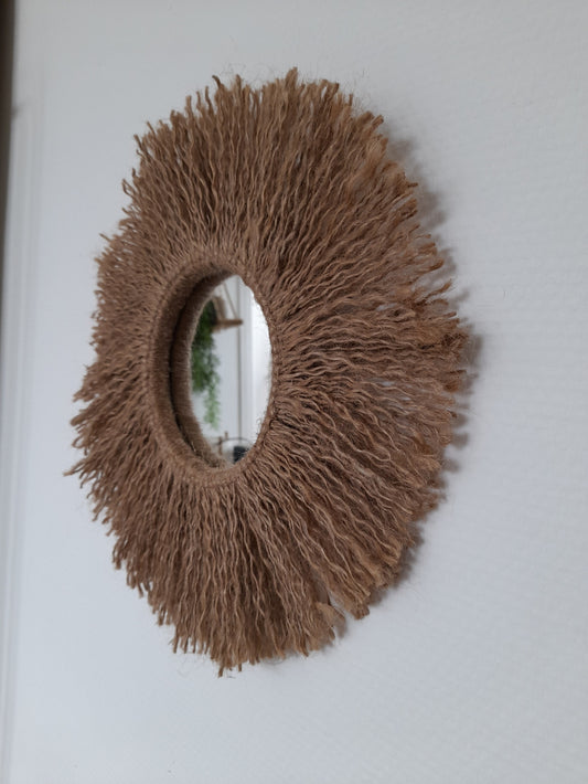 Miroir en jute