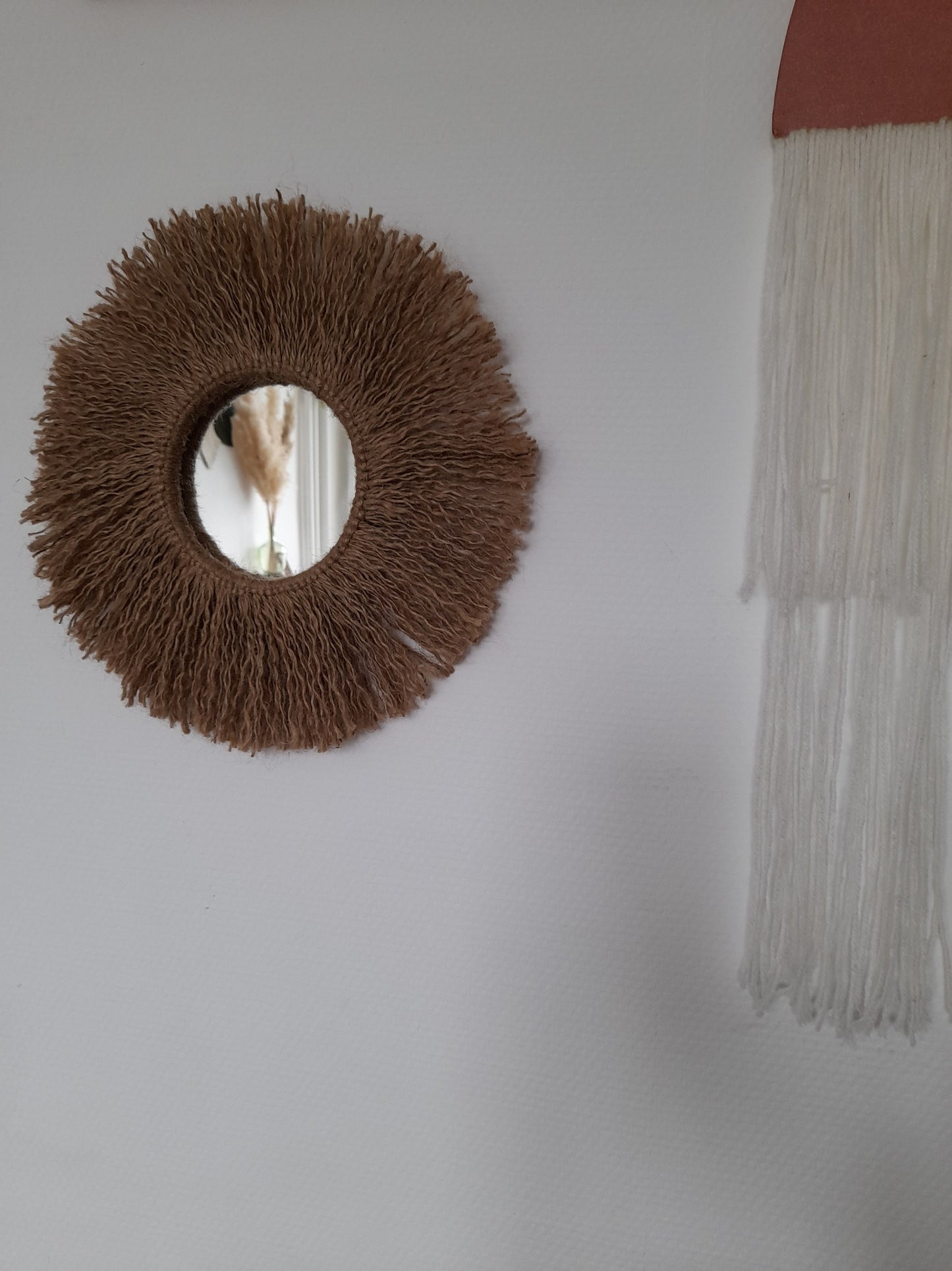 Miroir en jute